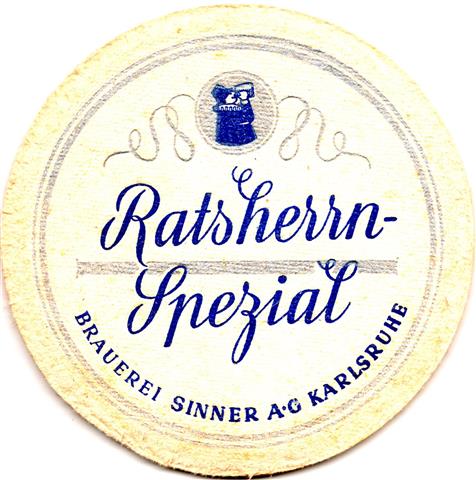 karlsruhe ka-bw sinner rund 2a (215-ratsherren spezial-blaugrau) 